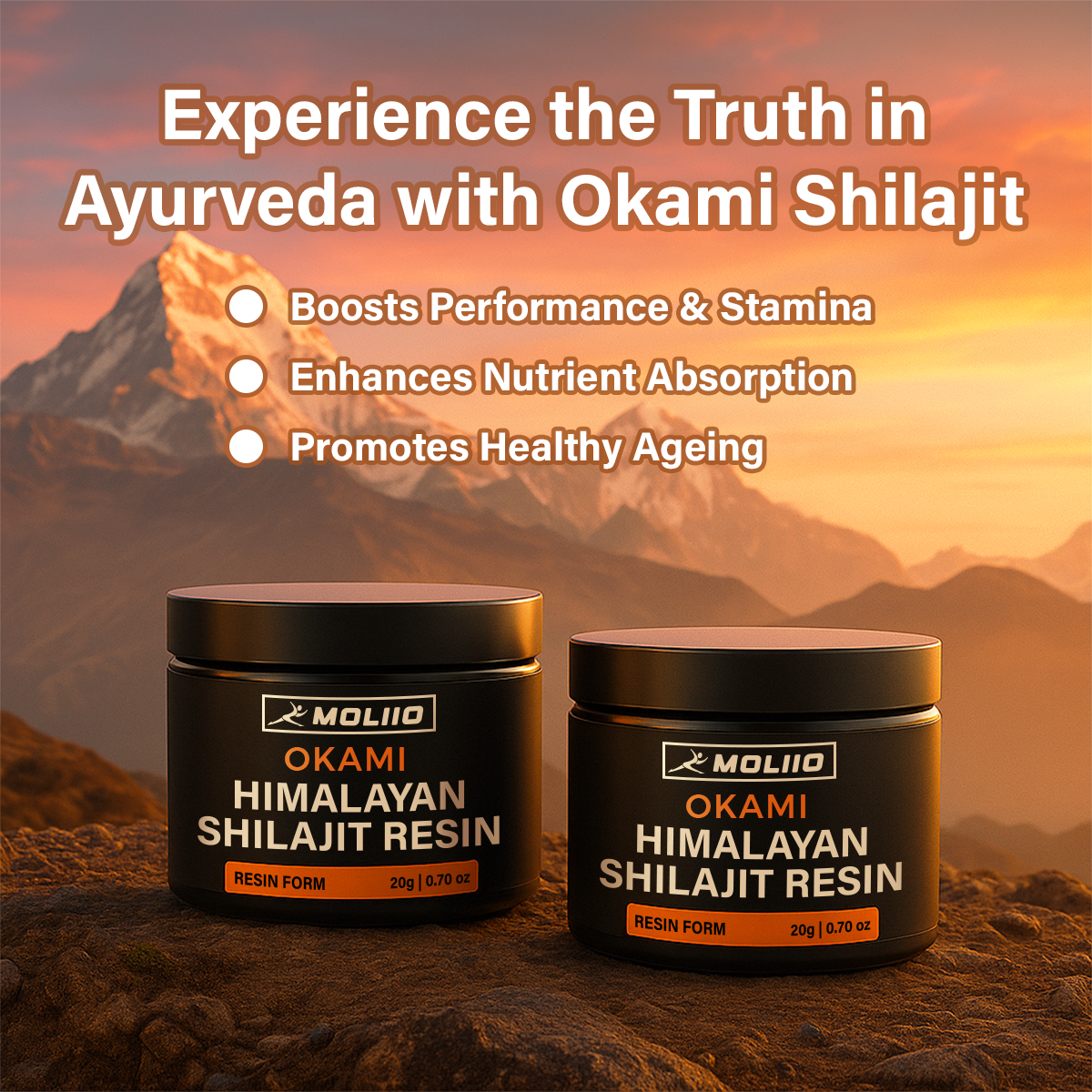 MOLLIO™ Okami Himalayan Shilajit Resin - 20g